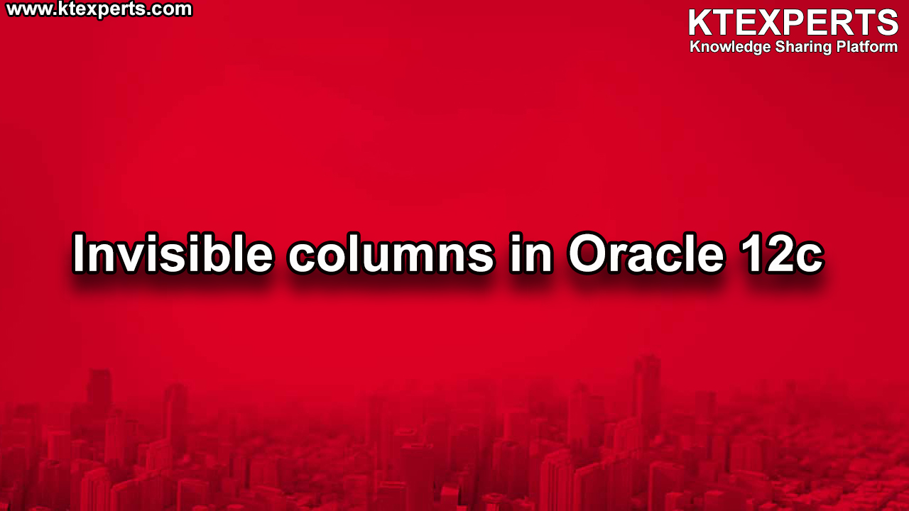 Invisible columns in Oracle 12c
