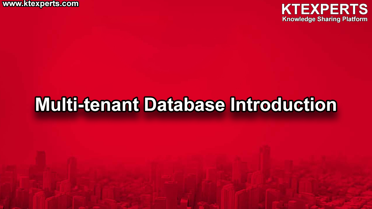 Multi-tenant Database Introduction