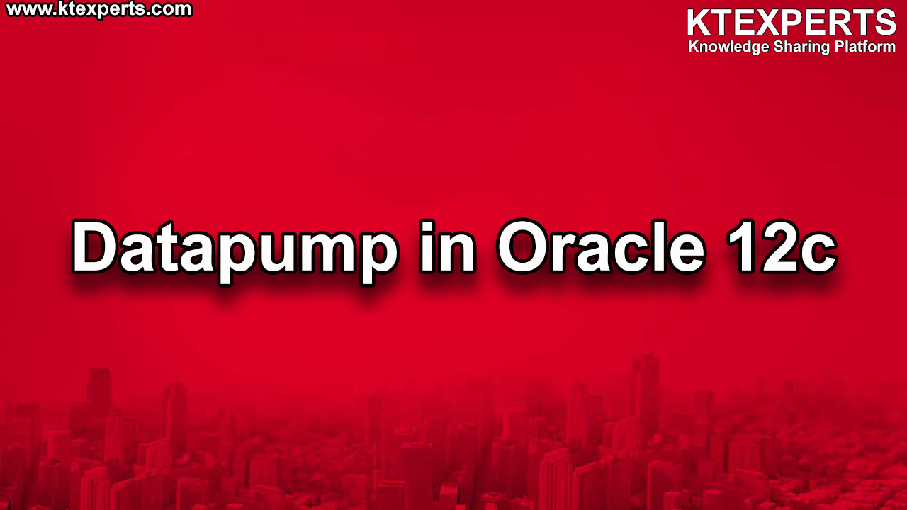 Datapump in Oracle 12c