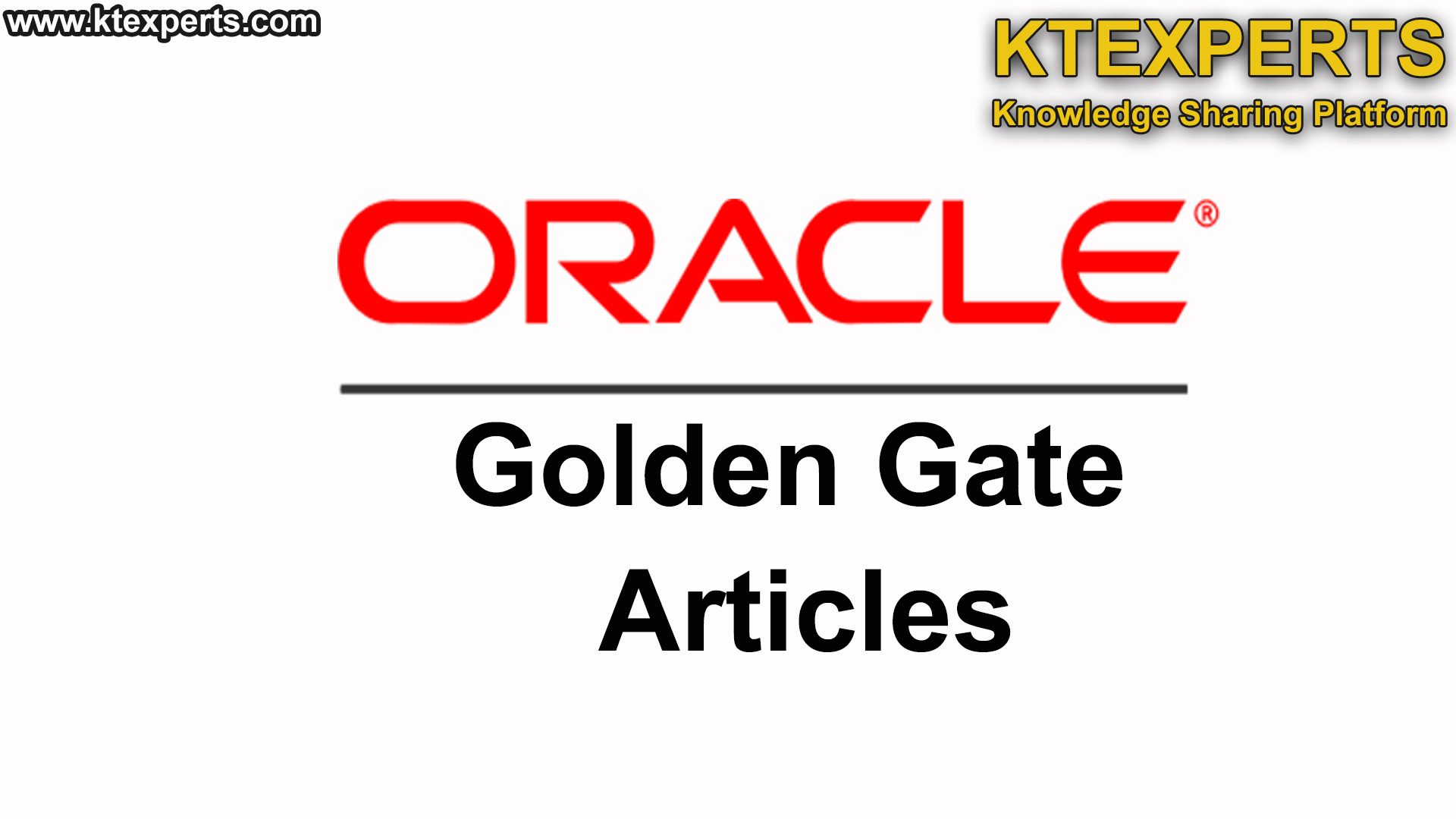 Oracle GoldenGate Articles