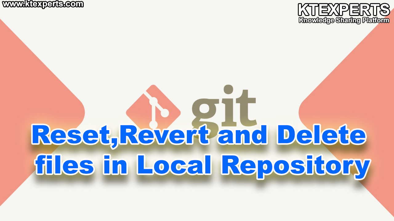 Reset,Revert and Delete files in Local Repository