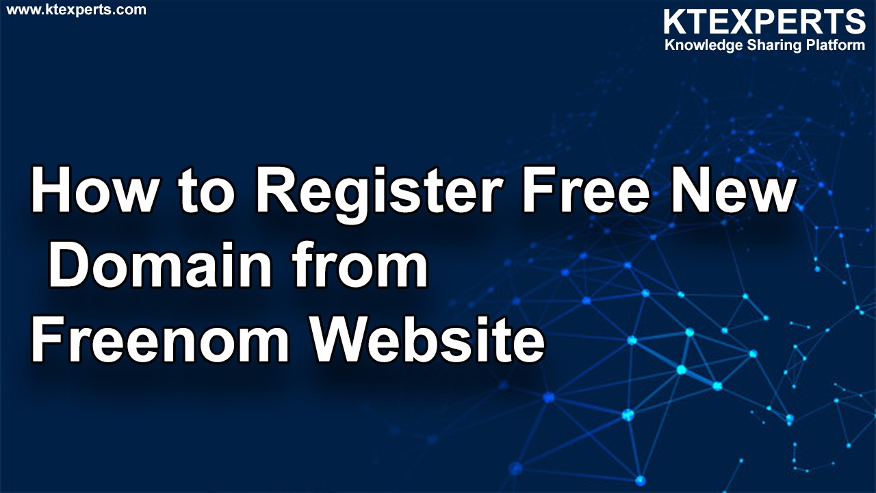 How to Register Free New Domain from Freenom Website