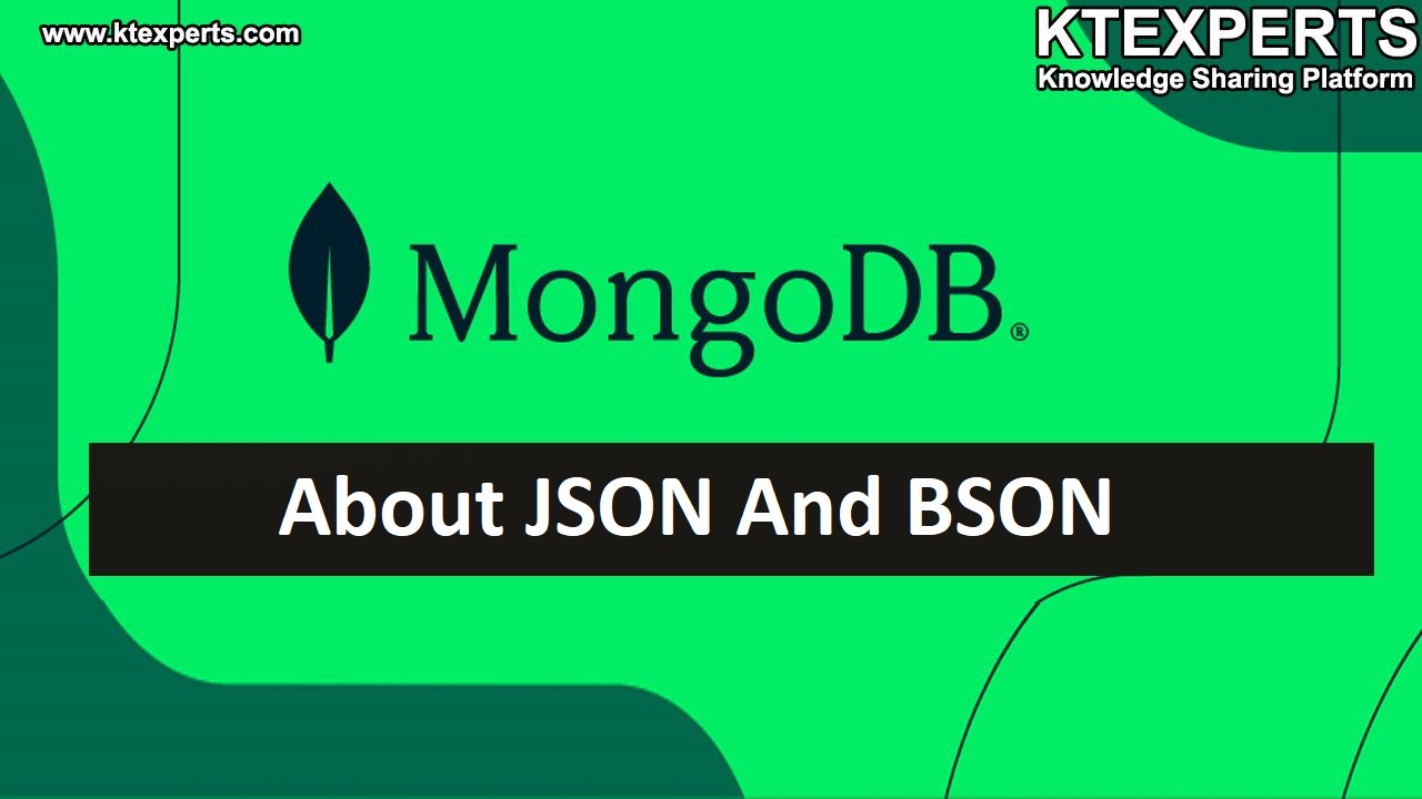 About JSON and BSON