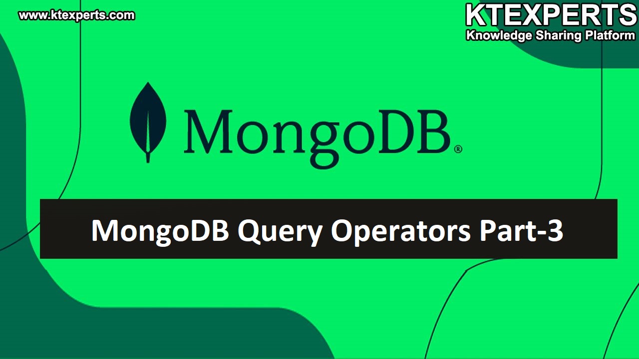 MongoDB Query Operators Part-3