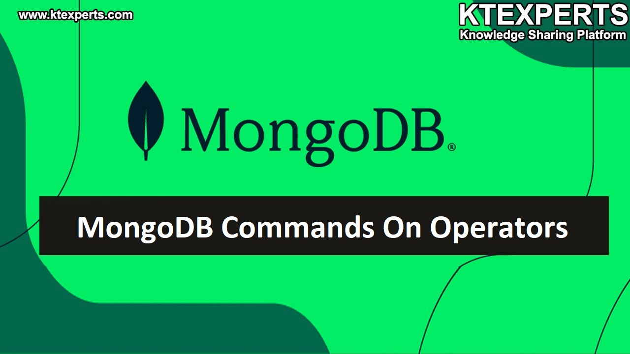 MongoDB Commands On Operators