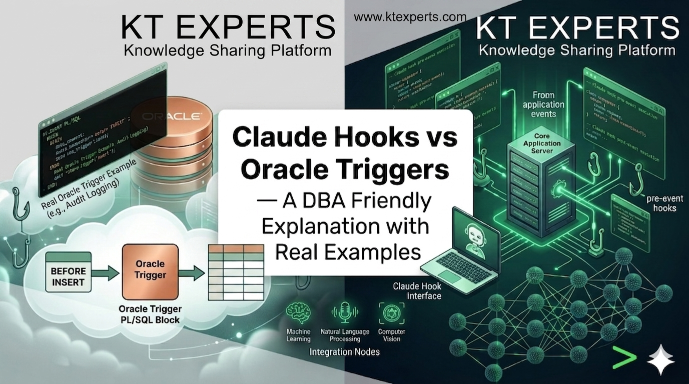 Claude Hooks vs Oracle Triggers — A DBA‑Friendly Explanation with Real Examples